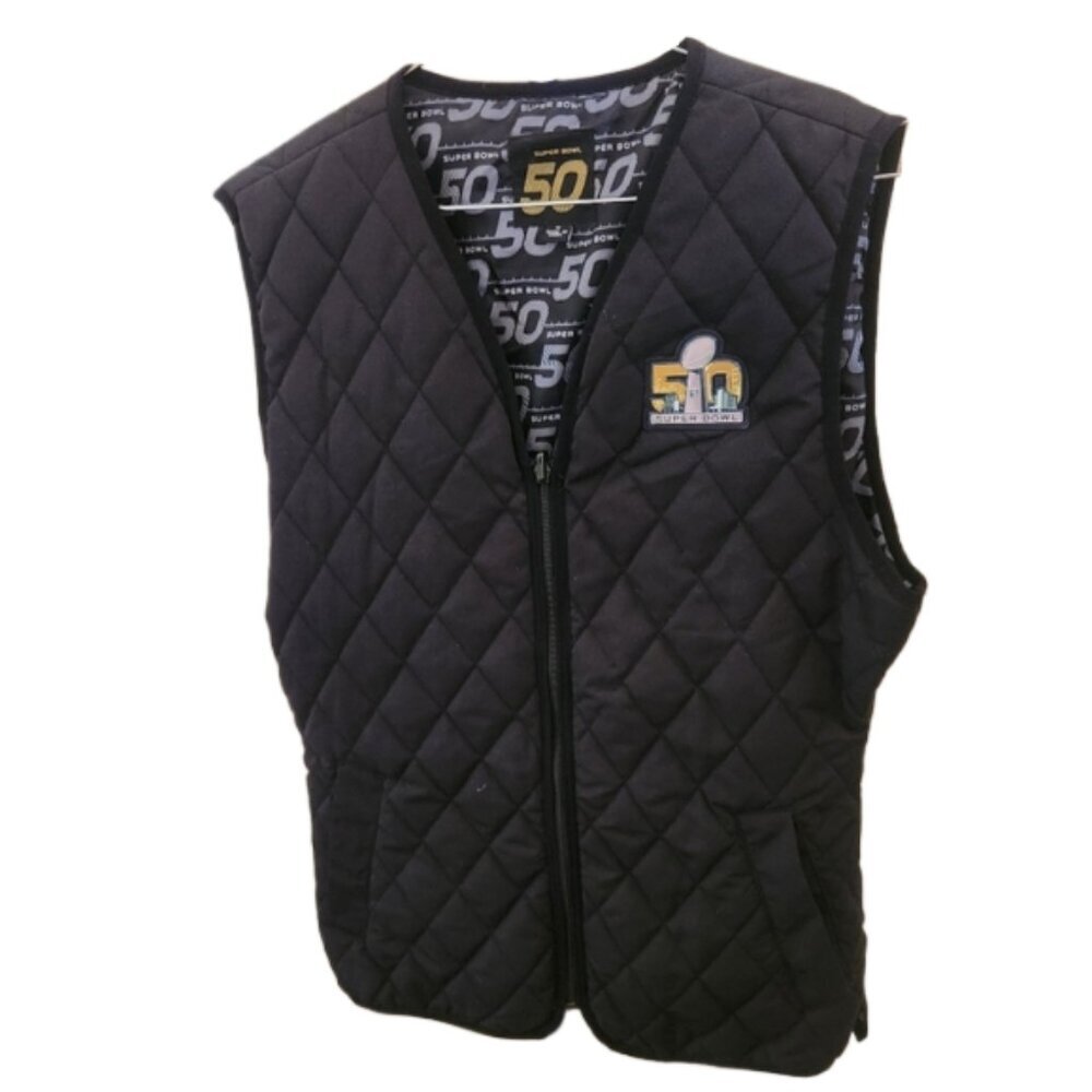 Collectible BDA Women's Superbowl 50 Vest Zip Up with Pockets